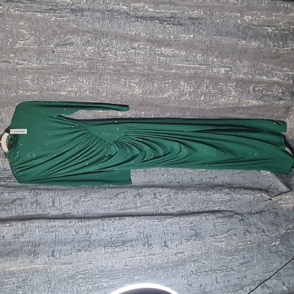CBR Dresses & Skirts - CBR, Evening Gown, Color : Green with shiny silver accents, Size L, NWT